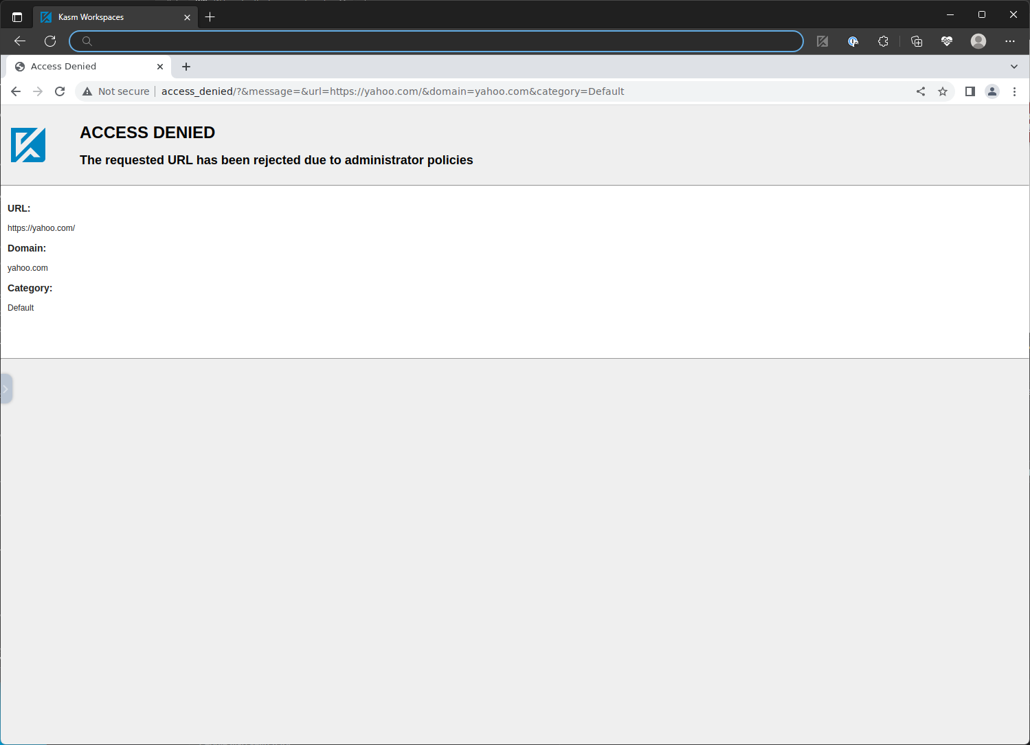 Access Denied Page