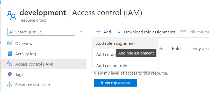 Add Role Assignment