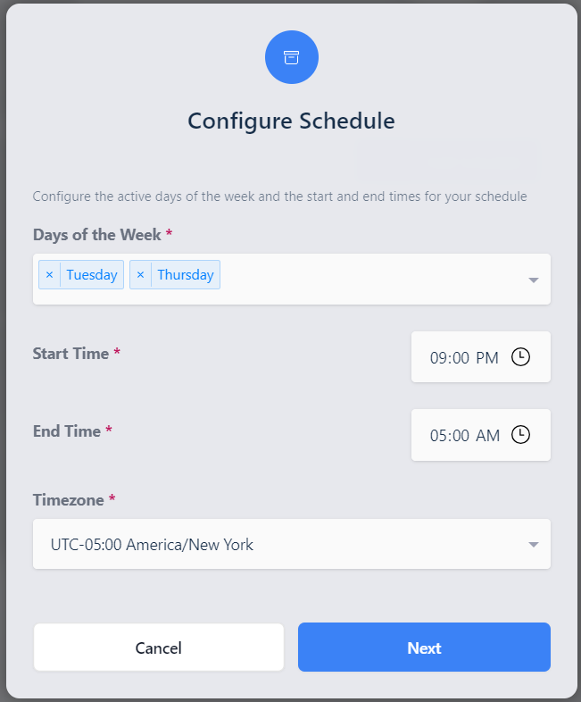 Overnight AutoScale Schedule