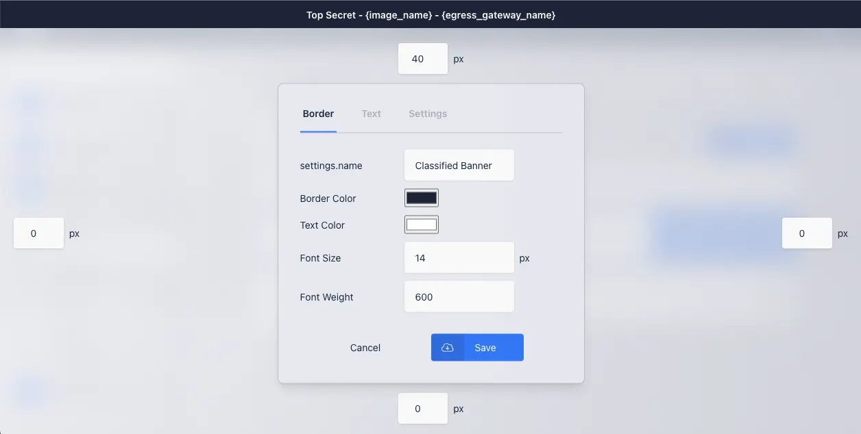 Editing a Banner