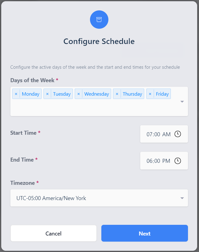 Basic AutoScale Schedule