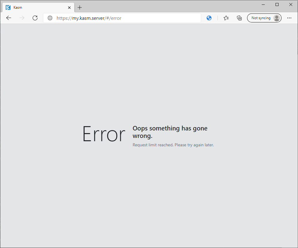 Error Message