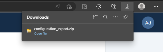 Export Download