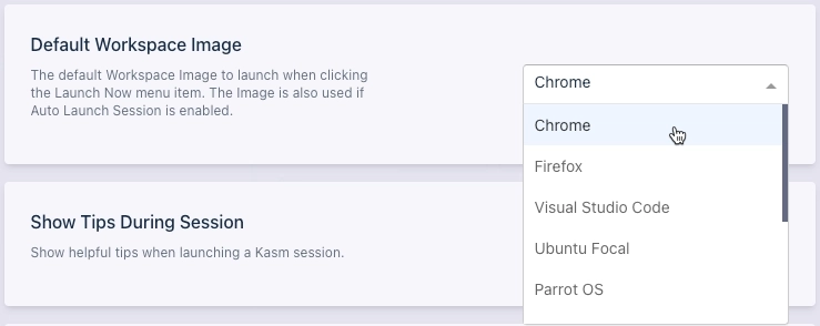 Default Images Section