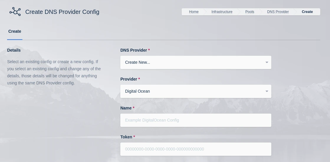 Digital Ocean DNS Provider