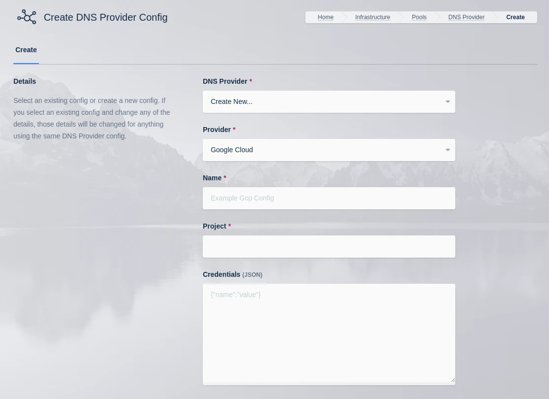 Google Cloud DNS Provider