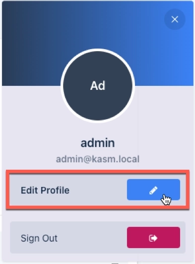 Edit Profile Button Location