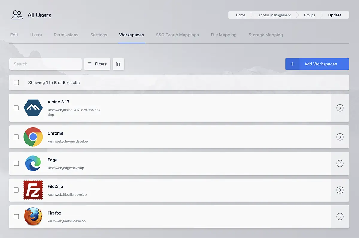 Group Workspaces