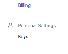 Keys Setting Location