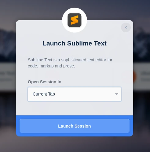 Launch Session