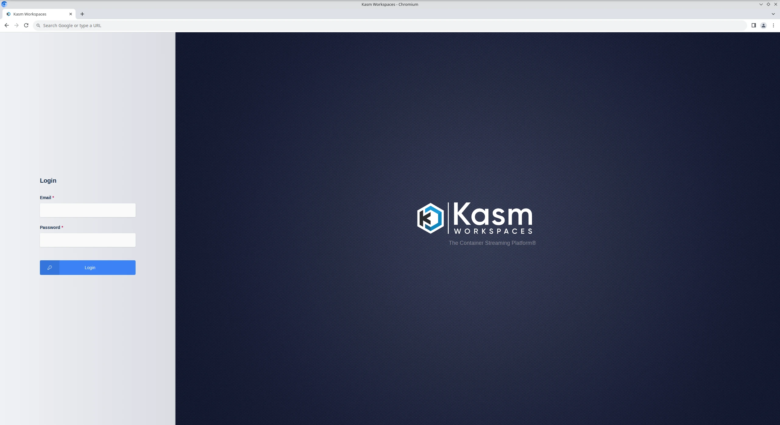 Default Login Window