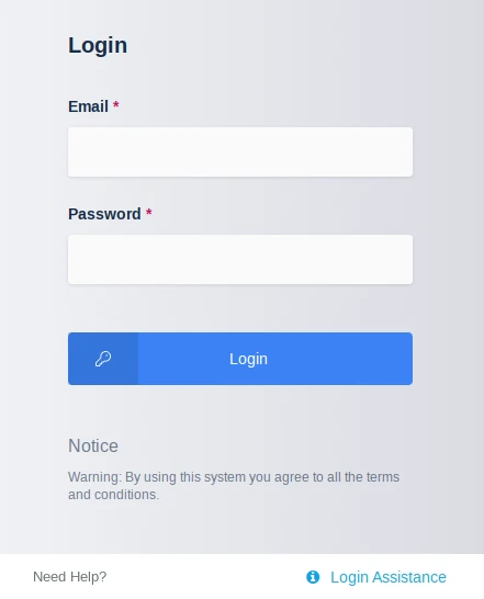 Login with Banner and Help Link