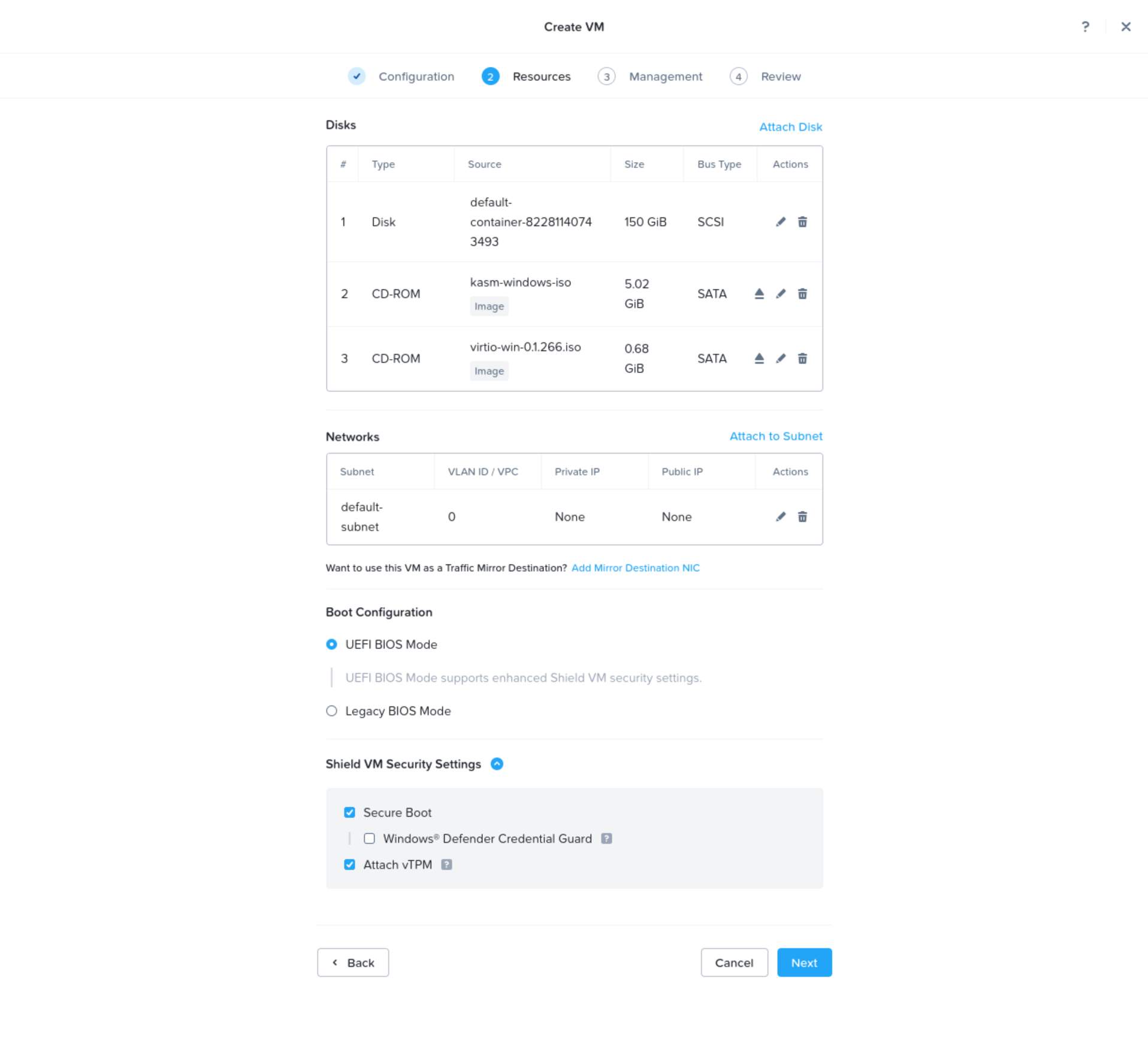 VM Resources