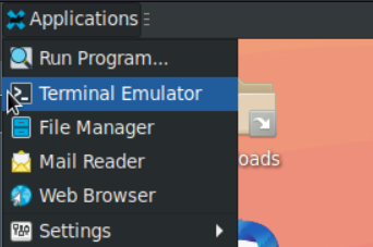 Opening a Terminal