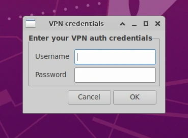 In container login prompt