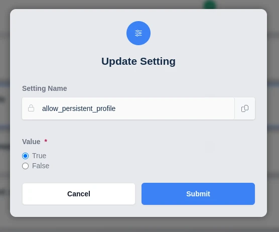 Enabling Persistent Profiles at the Group Level