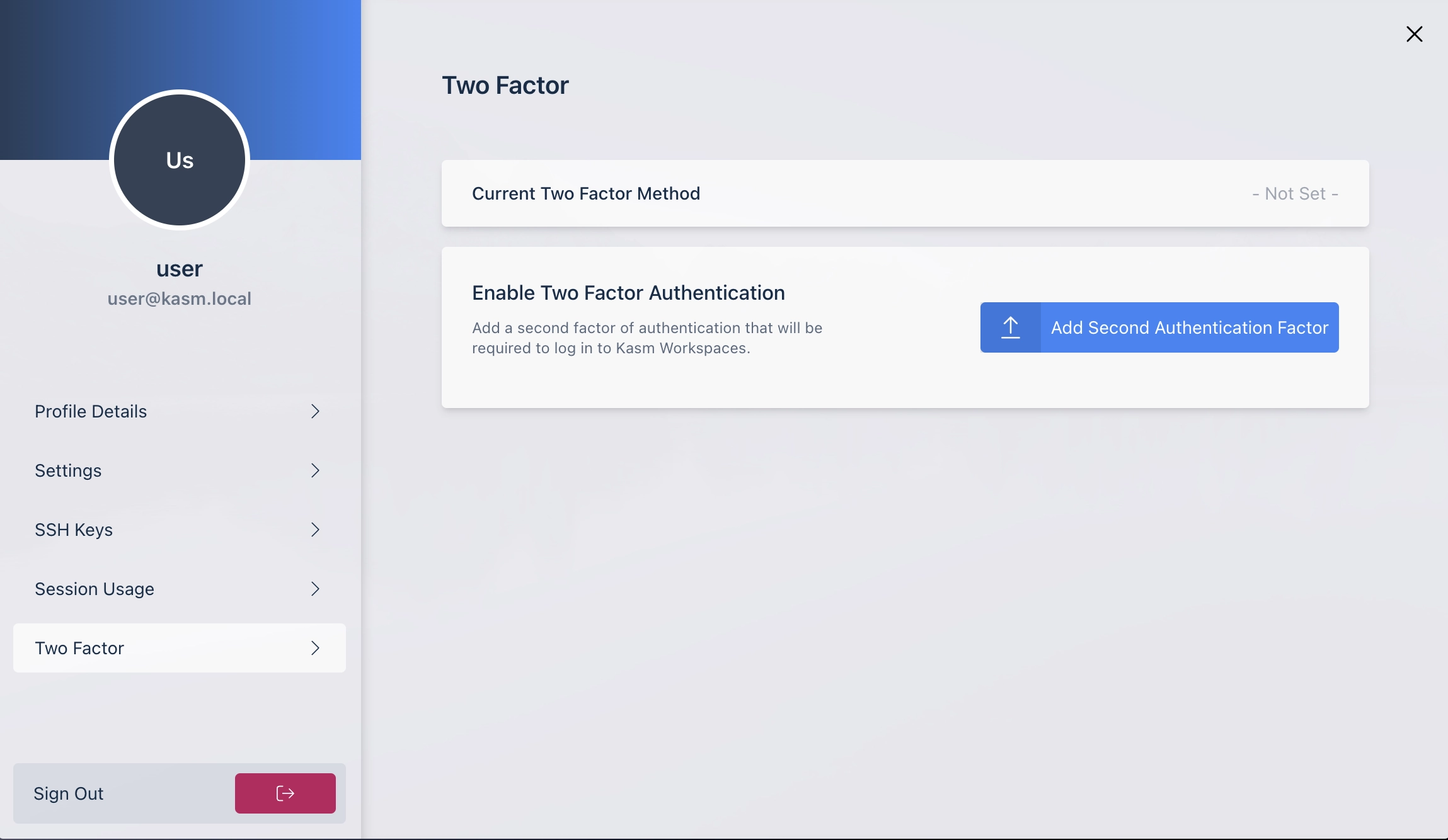 Add Two Factor