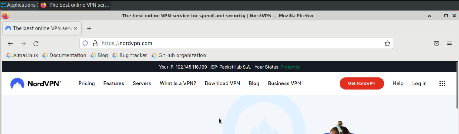 NordVPN Protected