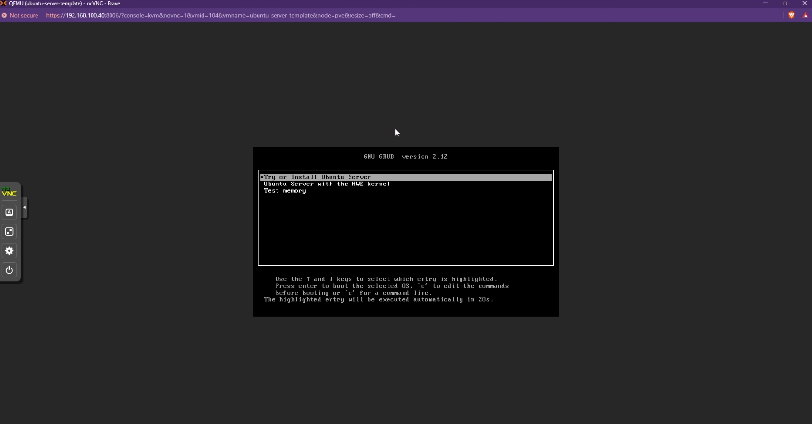 Install Ubuntu on Proxmox