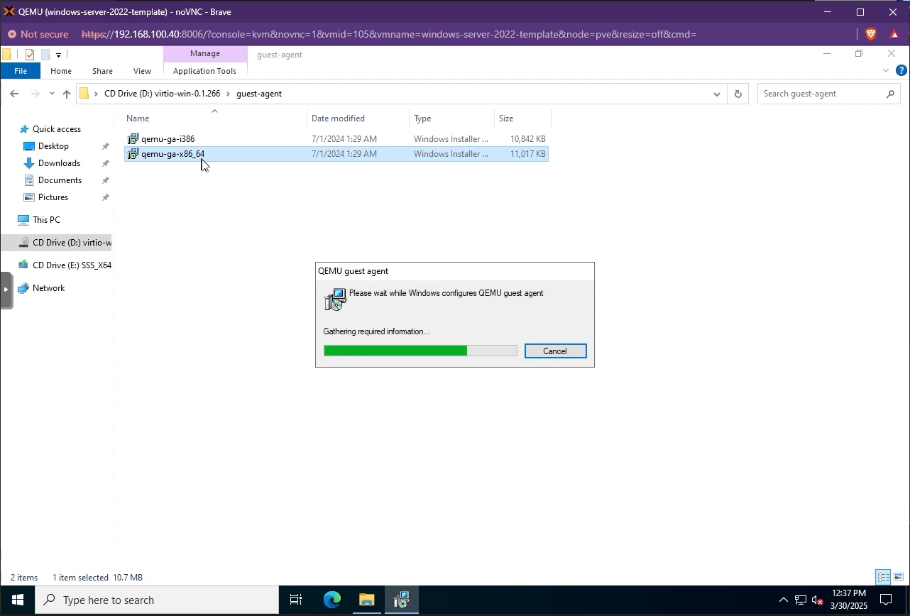 Install QEMU Guest Agent