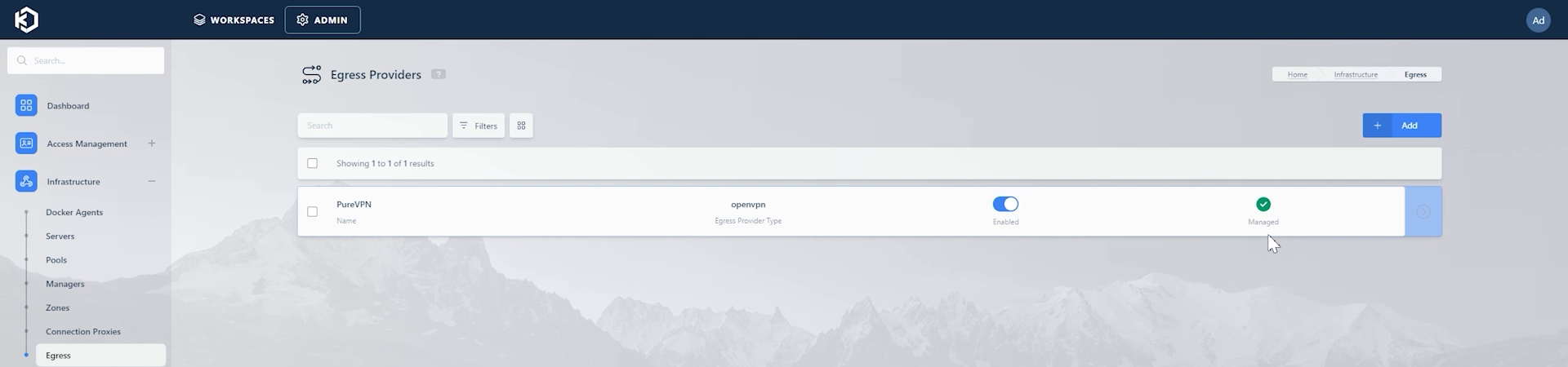 PureVPN Managed Egress Provider