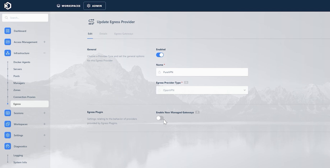 PureVPN Managed Egress Options