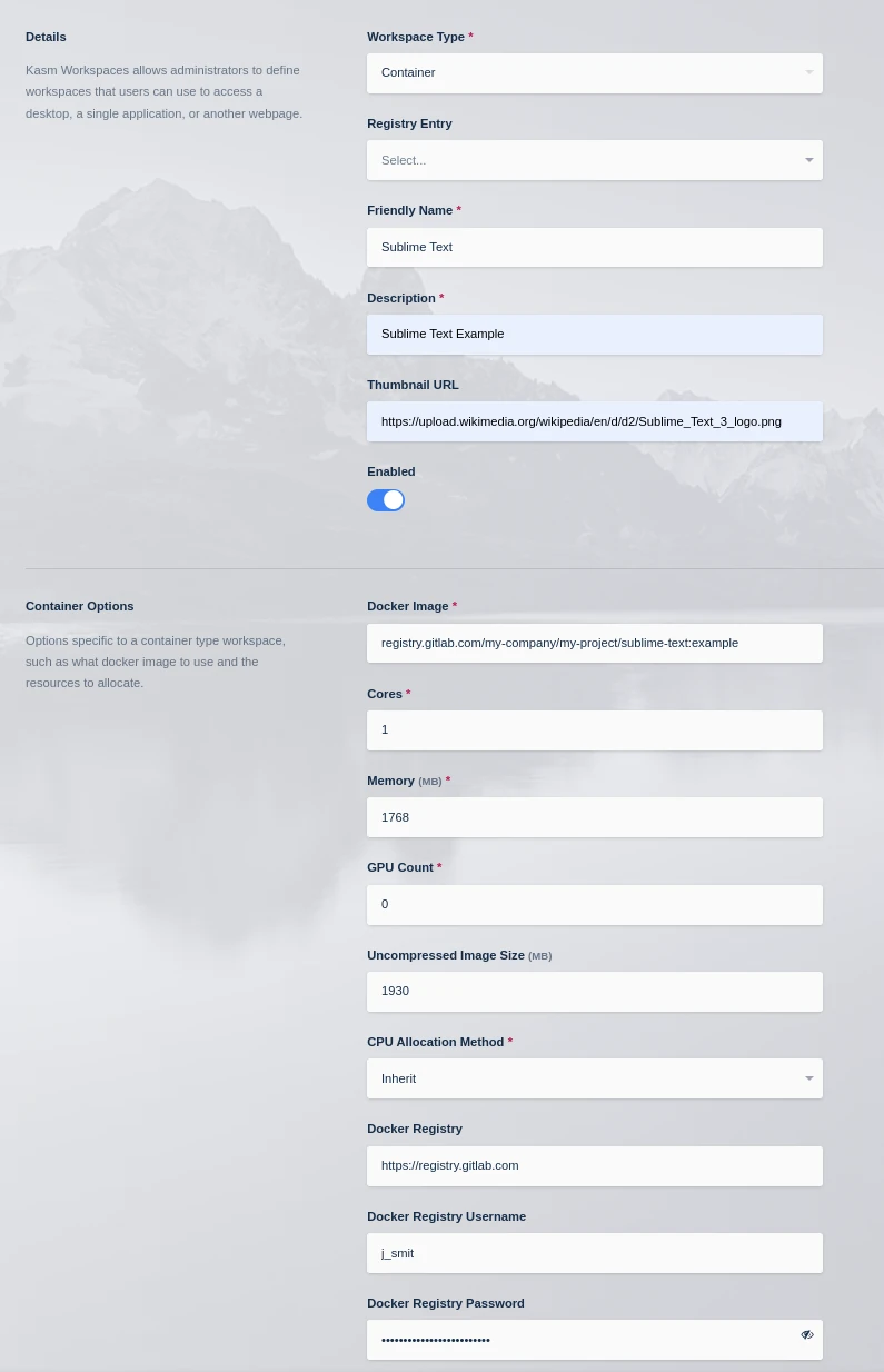 Using a Docker Container Registry