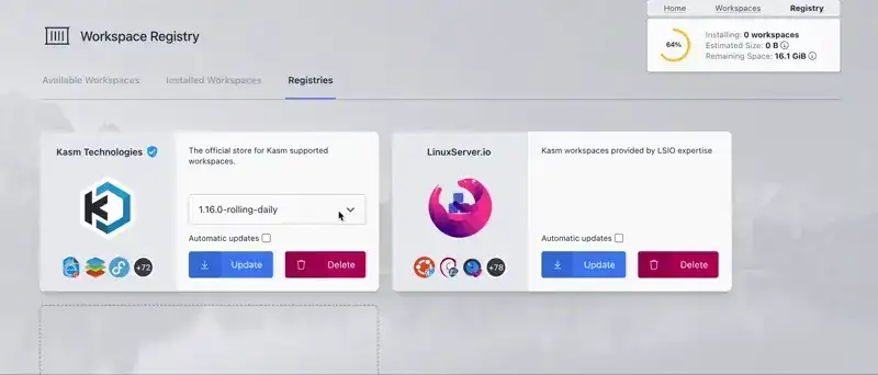 Update a registry