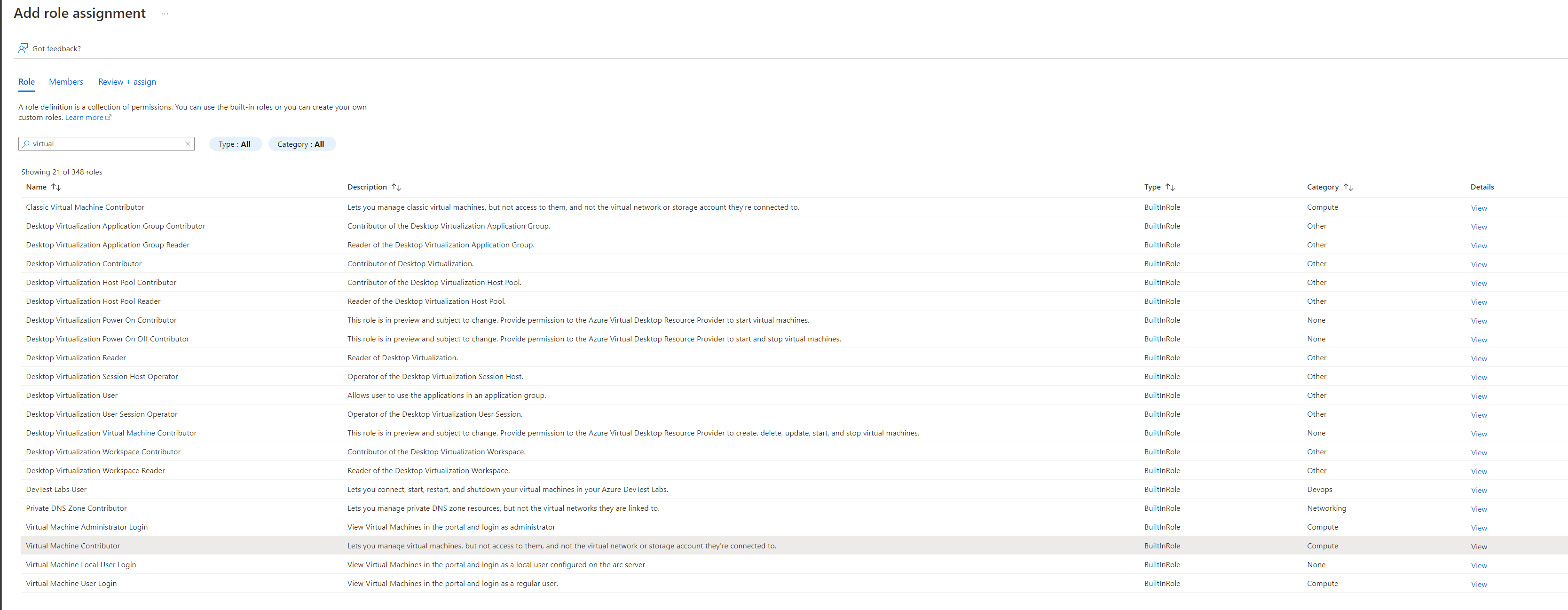 Virtual Machine Contributor