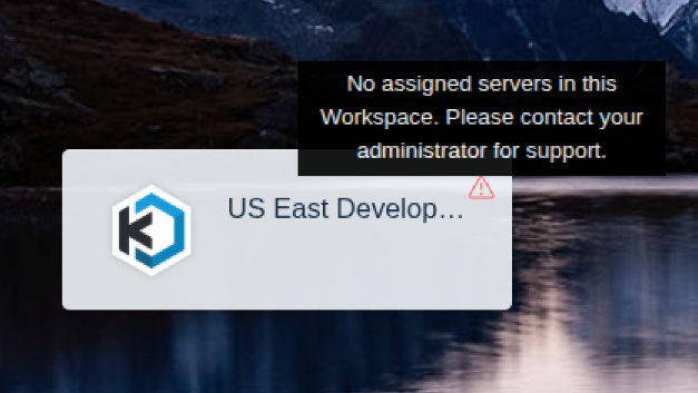 No Assigned Server