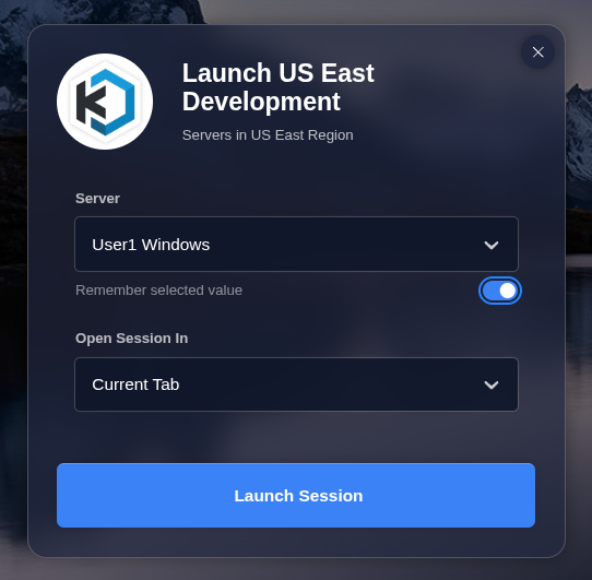 Select Assigned Server