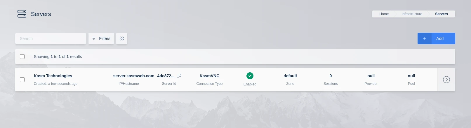 Servers List