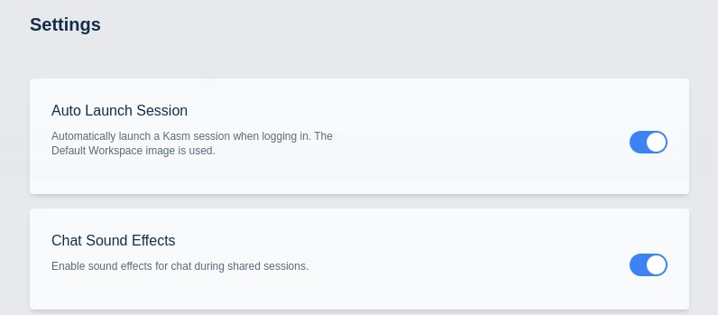 Or Use the User setting on an individual basis