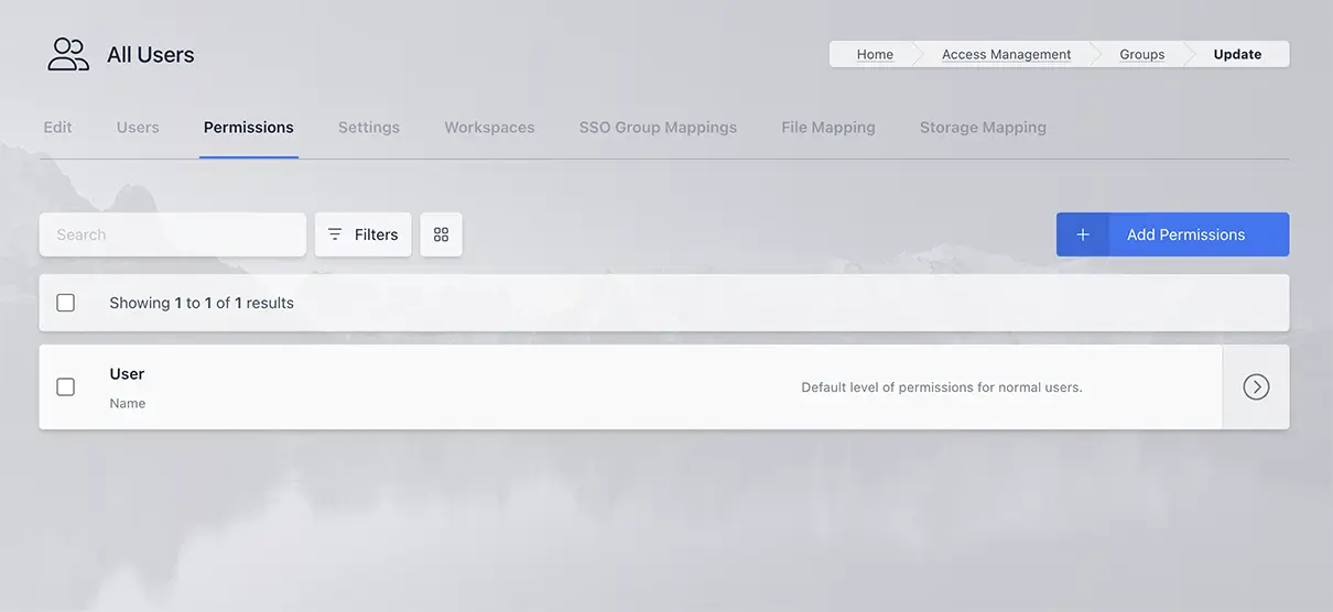 User Permissions