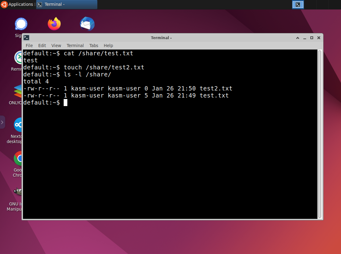 Verifying Volume Access