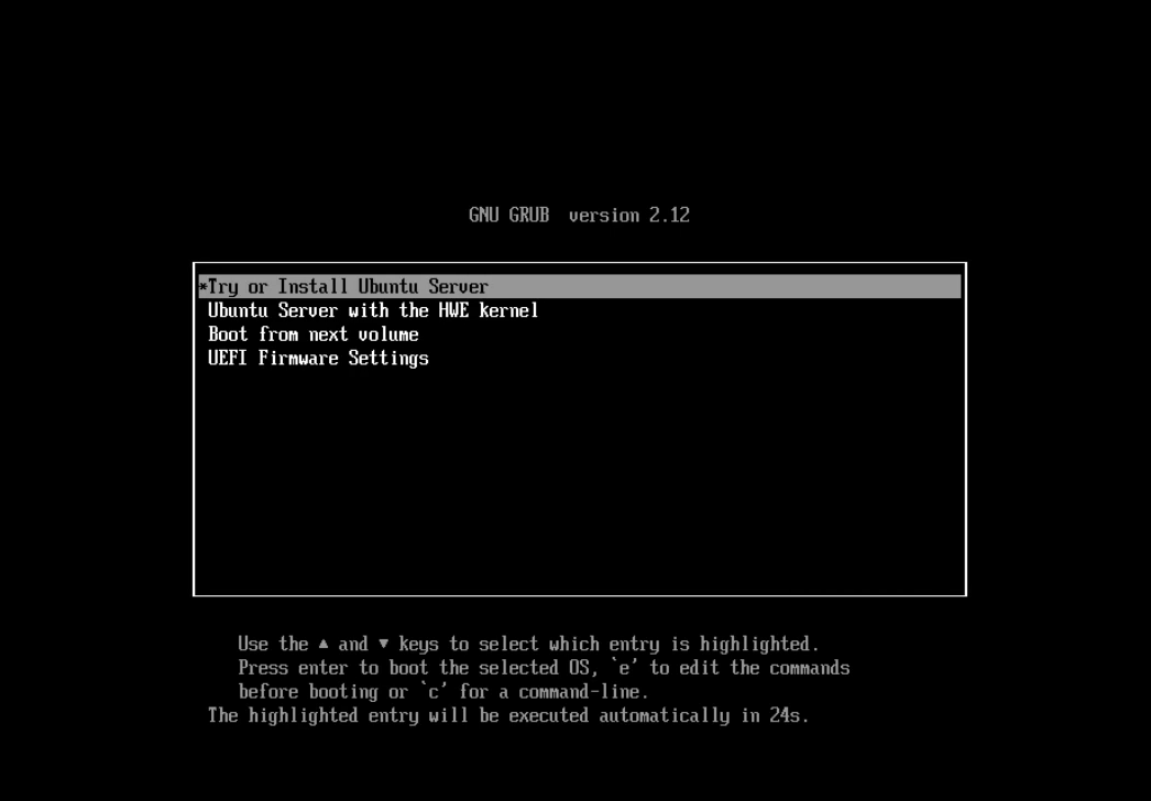 Install Ubuntu Server on your VM