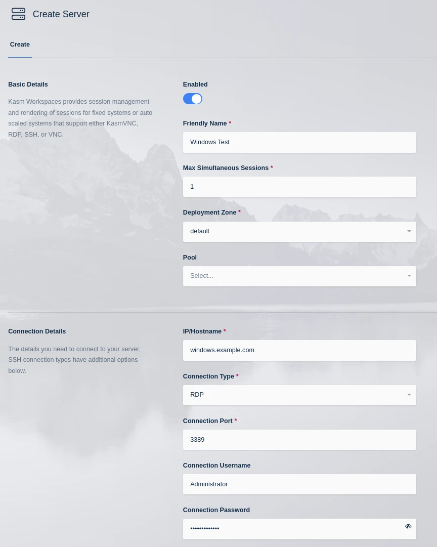 Create Windows Server