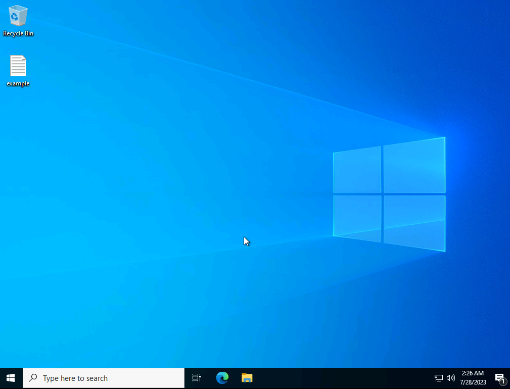 Windows User Profile Mapping Screenshot