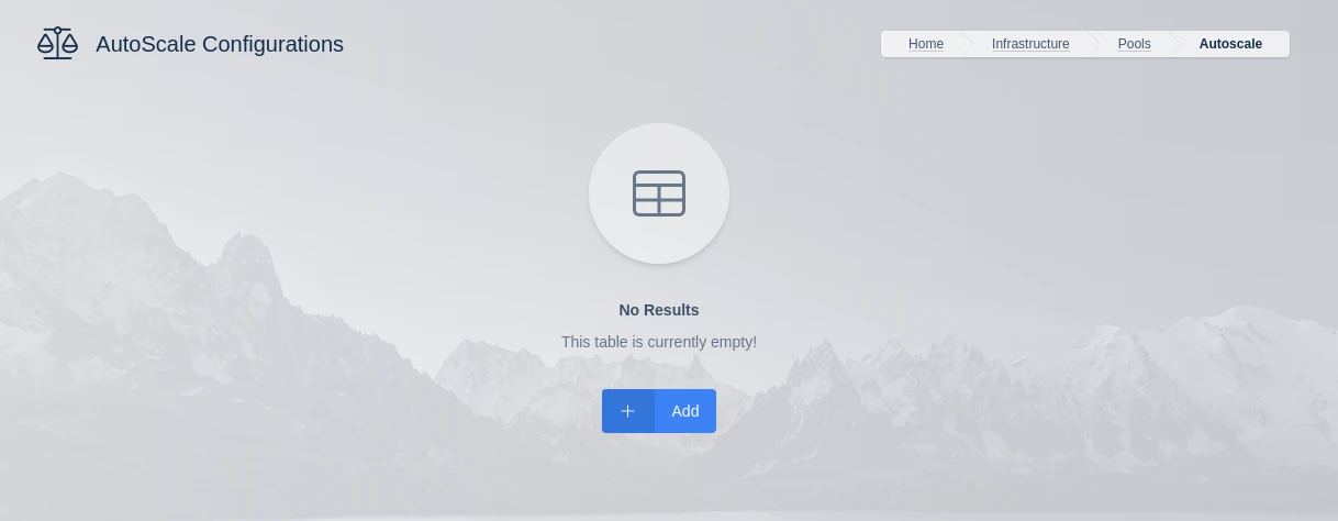 Create AutoScale config