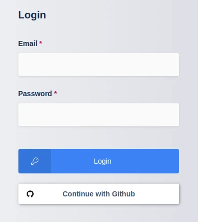 Login Screen