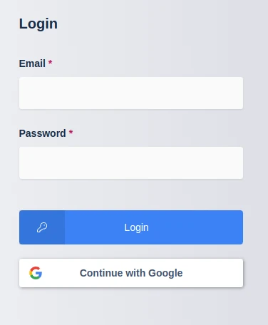 Login Screens
