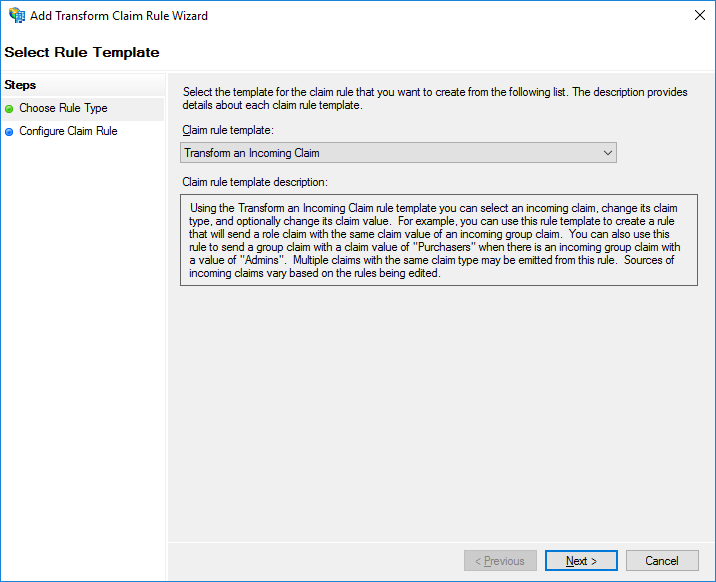 Claim Rule Template
