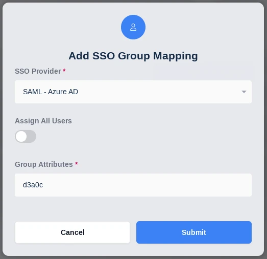 Add SSO Mapping