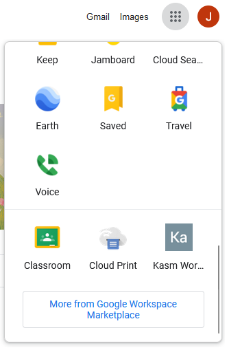 Kasm App in Google Apps