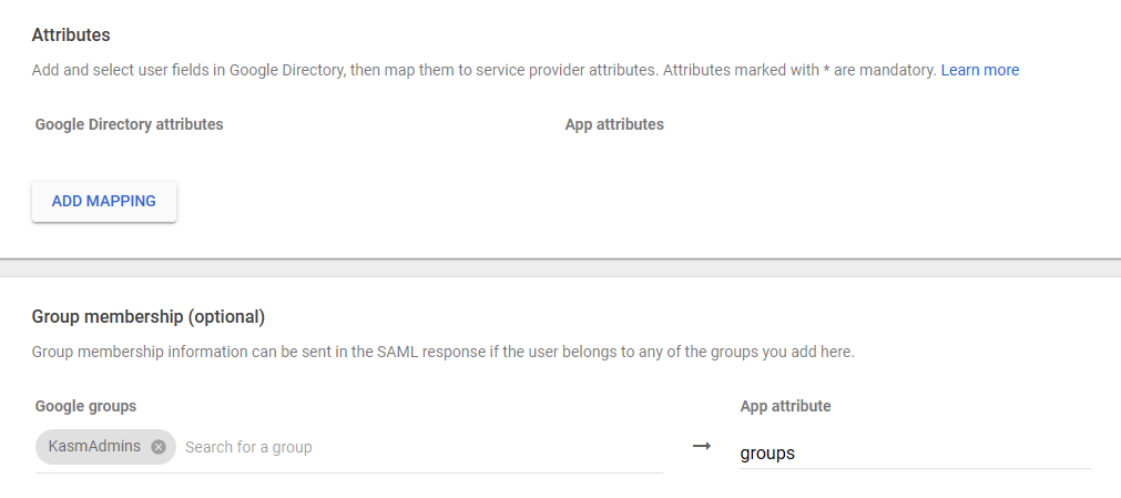 Group Mempership mapping