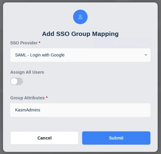 SSO Group Mapping