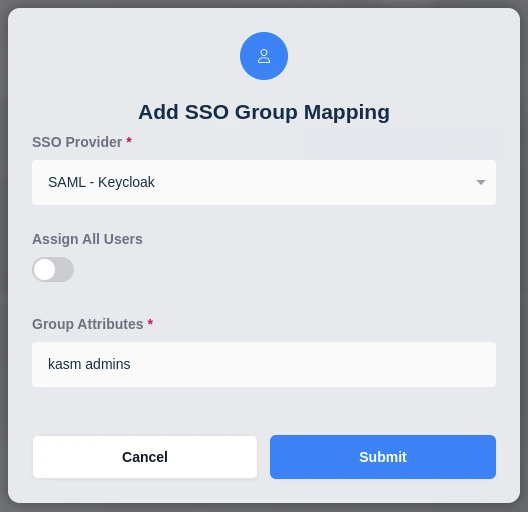 Add SSO Group Mapping