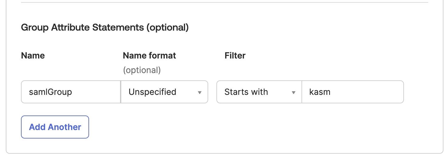 Okta Group Settings