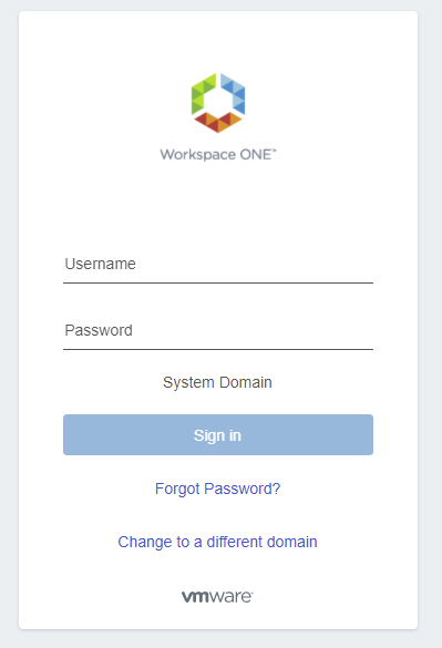 VMware Login