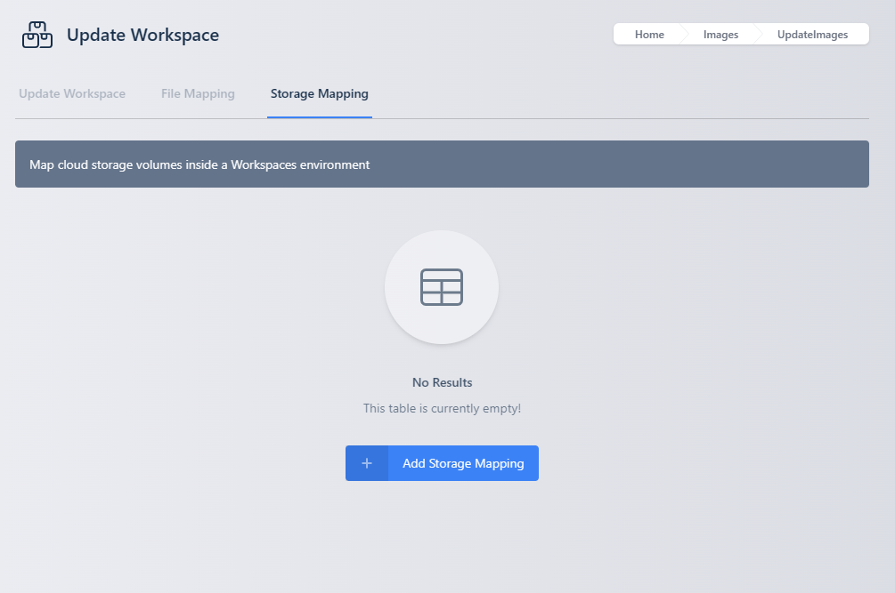 Add Storage Mapping